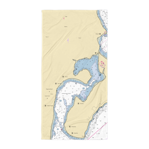 Quartermaster Yacht Club (Tacoma, WA) NOAA Chart Towel