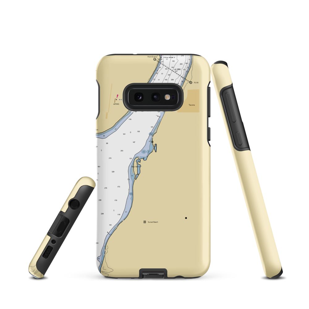 Narrows Marina (Tacoma, WA) NOAA Chart Samsung Phone Case Samsung Galaxy S10e model shown