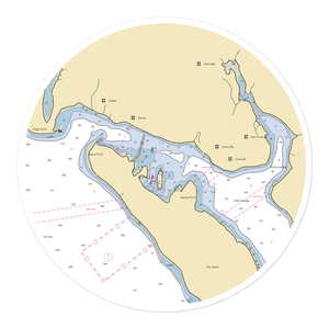 Fox Island Yacht Club (Fox Island, WA) NOAA Chart Sticker