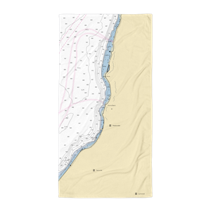 Norma Beach Boathouse (Edmonds, WA) NOAA Chart Towel