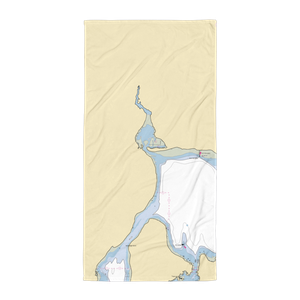 Island View Marine Center (Indianola, WA) NOAA Chart Towel