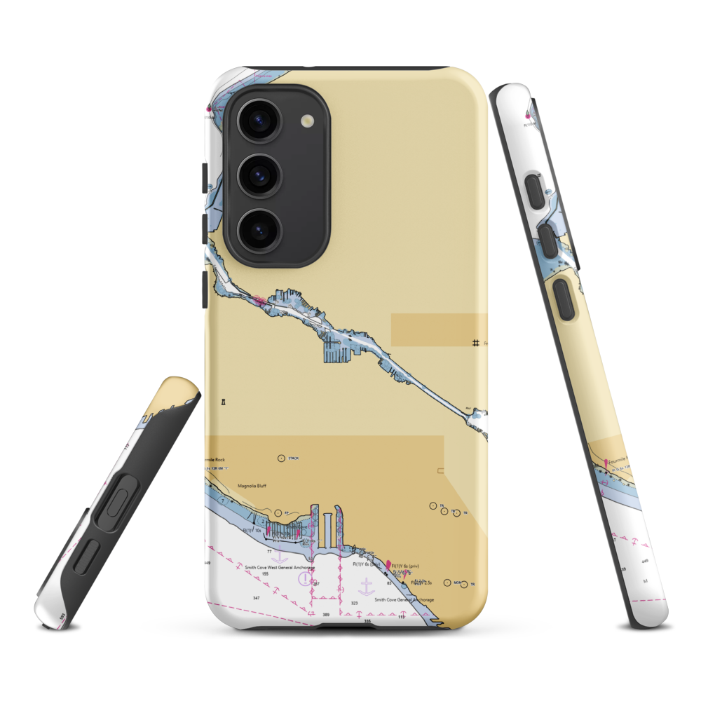 Ballard Mill Marina (Edmonds, WA) NOAA Chart Samsung Phone Case Samsung Galaxy S23 Plus model shown