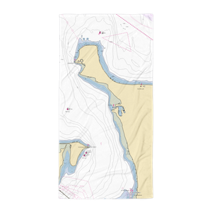 Twin Spits Marina (Hansville, WA) NOAA Chart Towel