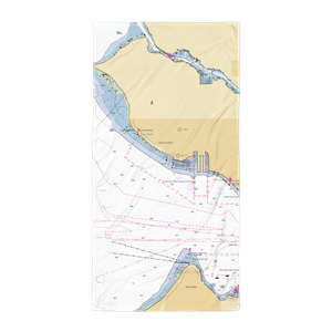 Seattle Yacht Club Elliott Bay Station (Bainbridge Island, WA) NOAA Chart Towel