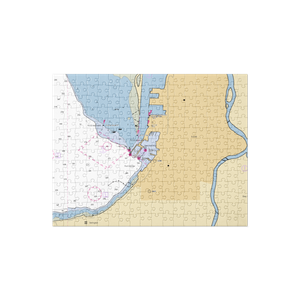 Sailor's Choice Marina at Naval Station Everett (Everett, WA) NOAA Chart Jigsaw Puzzle