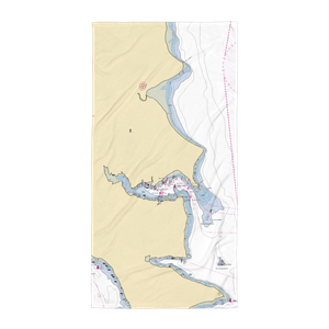 Queen City Yacht Club Outstation (Bainbridge Island, WA) NOAA Chart Towel