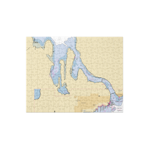 Bremerton Yacht Club (Bremerton, WA) NOAA Chart Jigsaw Puzzle