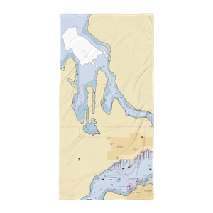 Bremerton Yacht Club (Bremerton, WA) NOAA Chart Towel