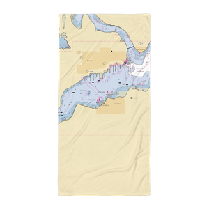 Sinclair Inlet Yacht Club (Bremerton, WA) NOAA Chart Towel