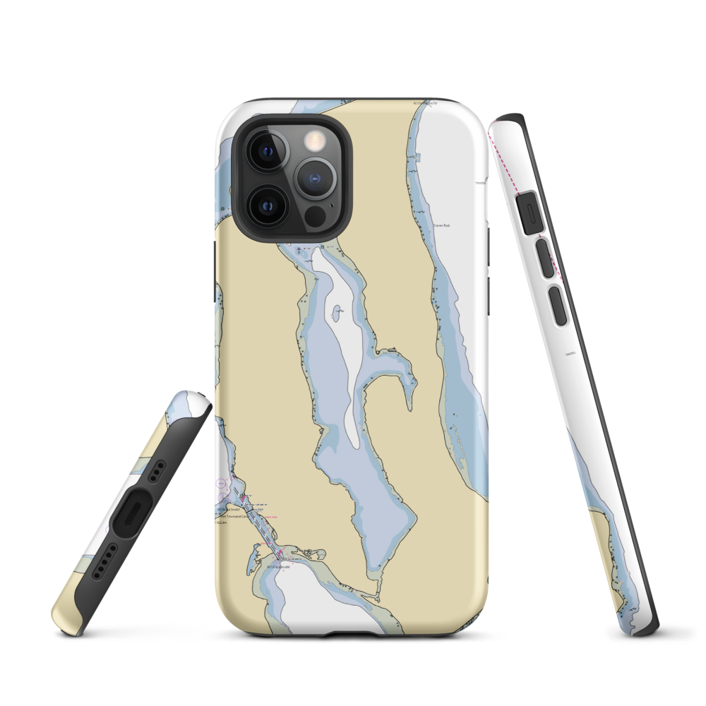 Mystery Bay State Park (Nordland, WA) NOAA Chart  Tough iPhone Case iPhone 12 Pro model shown