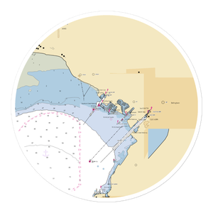 Squalicum Harbor Marina (Bellingham, WA) NOAA Chart Sticker