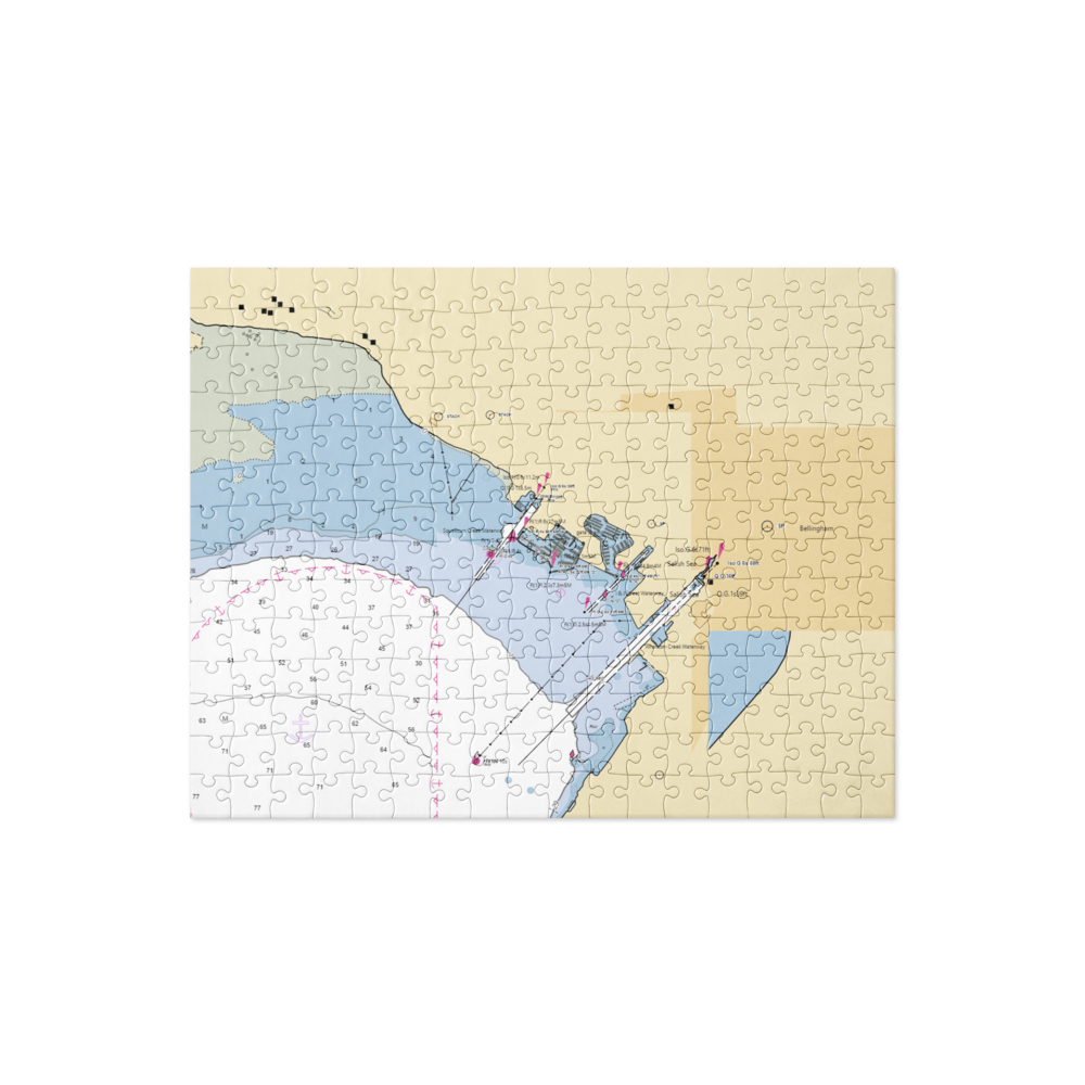Bellingham Yacht Club (Bellingham, WA) NOAA Chart Jigsaw Puzzle 