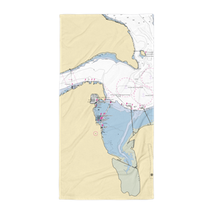 Anacortes Yacht Club (Anacortes, WA) NOAA Chart Towel