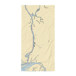 La Conner Landing Marine Services (La Conner, WA) NOAA Chart Towel