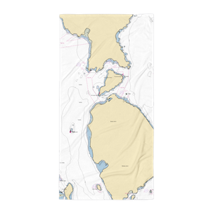 Blakely Island General Store and Marina (Eastsound, WA) NOAA Chart Towel