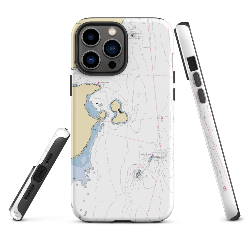 James Island Marine State Park (Lopez Island, WA) NOAA Chart  Tough iPhone Case iPhone 13 Pro Max model shown