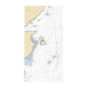 James Island Marine State Park (Lopez Island, WA) NOAA Chart Towel