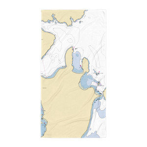 Spencer's Landing Marina (Lopez Island, WA) NOAA Chart Towel