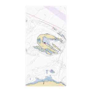 Fossil Bay Mooring Field and Dock (Eastsound, WA) NOAA Chart Towel