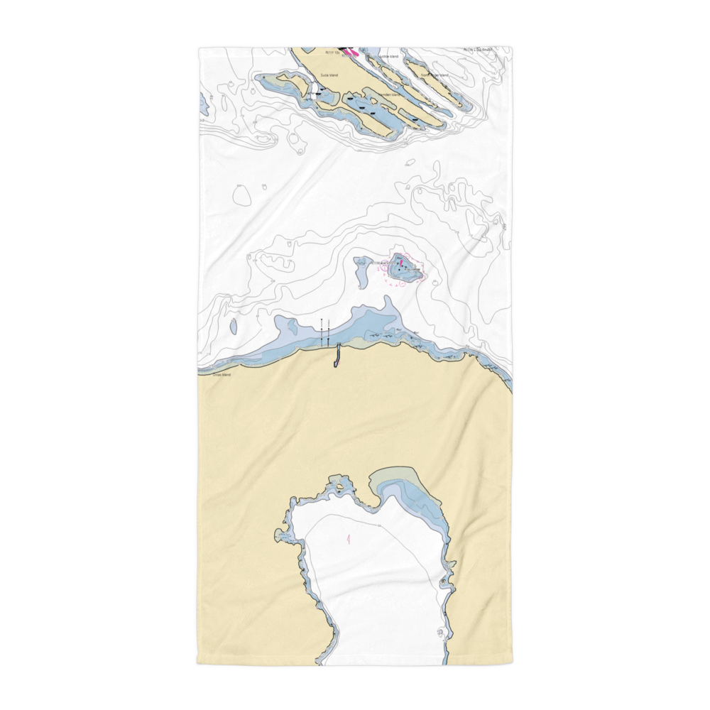 Brandt's Landing Marina (Eastsound, WA) NOAA Chart Towel 