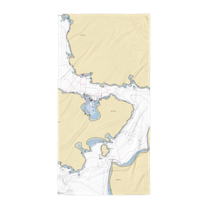 Shaw Island Franciscan Service Corporation (Orcas, WA) NOAA Chart Towel