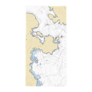 Albert Jensen & Sons Marina (Deer Harbor, WA) NOAA Chart Towel