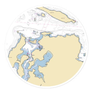Roche Harbor Resort & Marina (Friday Harbor, WA) NOAA Chart Sticker