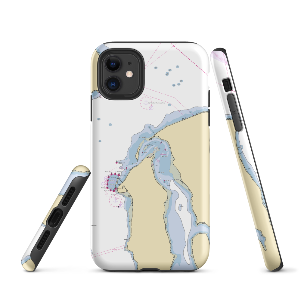 Fort Flagler State Park Moorings (Nordland, WA) NOAA Chart  Tough iPhone Case iPhone 11 model shown