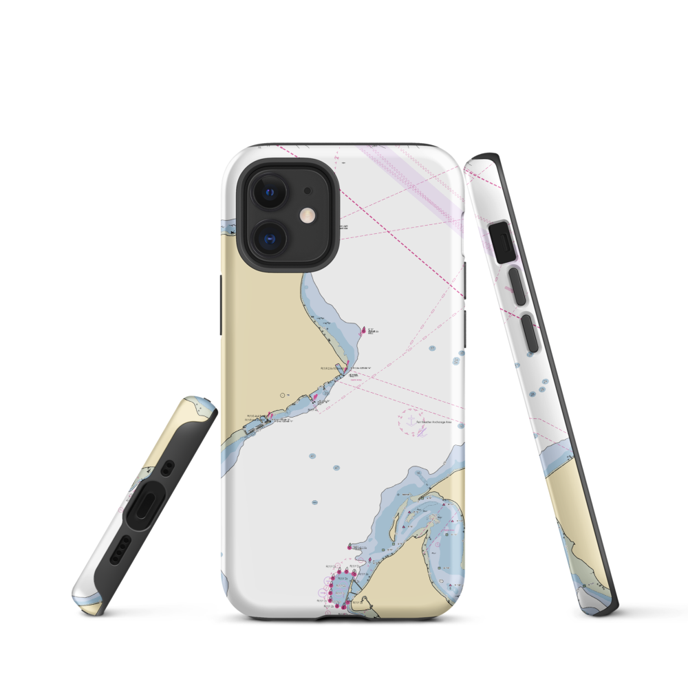 Northwest Maritime Center (Nordland, WA) NOAA Chart  Tough iPhone Case iPhone 12 mini model shown