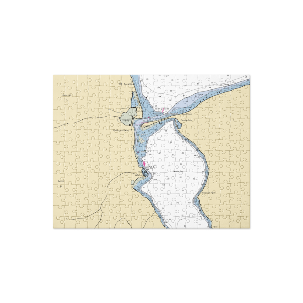 Sequim Bay Yacht Club (Sequim, WA) NOAA Chart Jigsaw Puzzle 