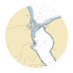 Sequim Bay Yacht Club (Sequim, WA) NOAA Chart Sticker