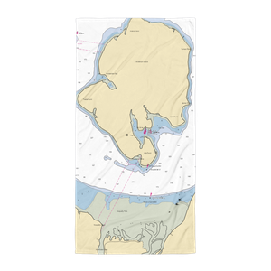 Tacoma Yacht Club - Oro Bay Outstation (Anderson Island, WA) NOAA Chart Towel