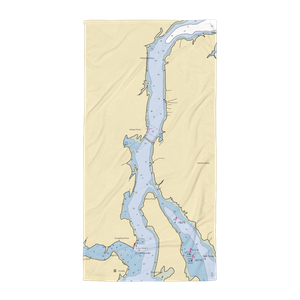 Olympia Yacht Club - Shelton Outstation (Grapeview, WA) NOAA Chart Towel