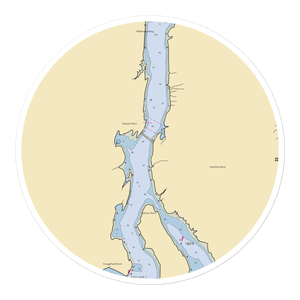 Olympia Yacht Club - Shelton Outstation (Grapeview, WA) NOAA Chart Sticker