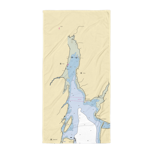 The Dock at Allyn (Vaughn, WA) NOAA Chart Towel