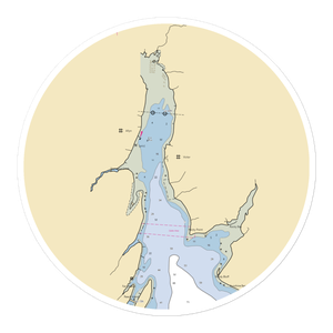 The Dock at Allyn (Vaughn, WA) NOAA Chart Sticker