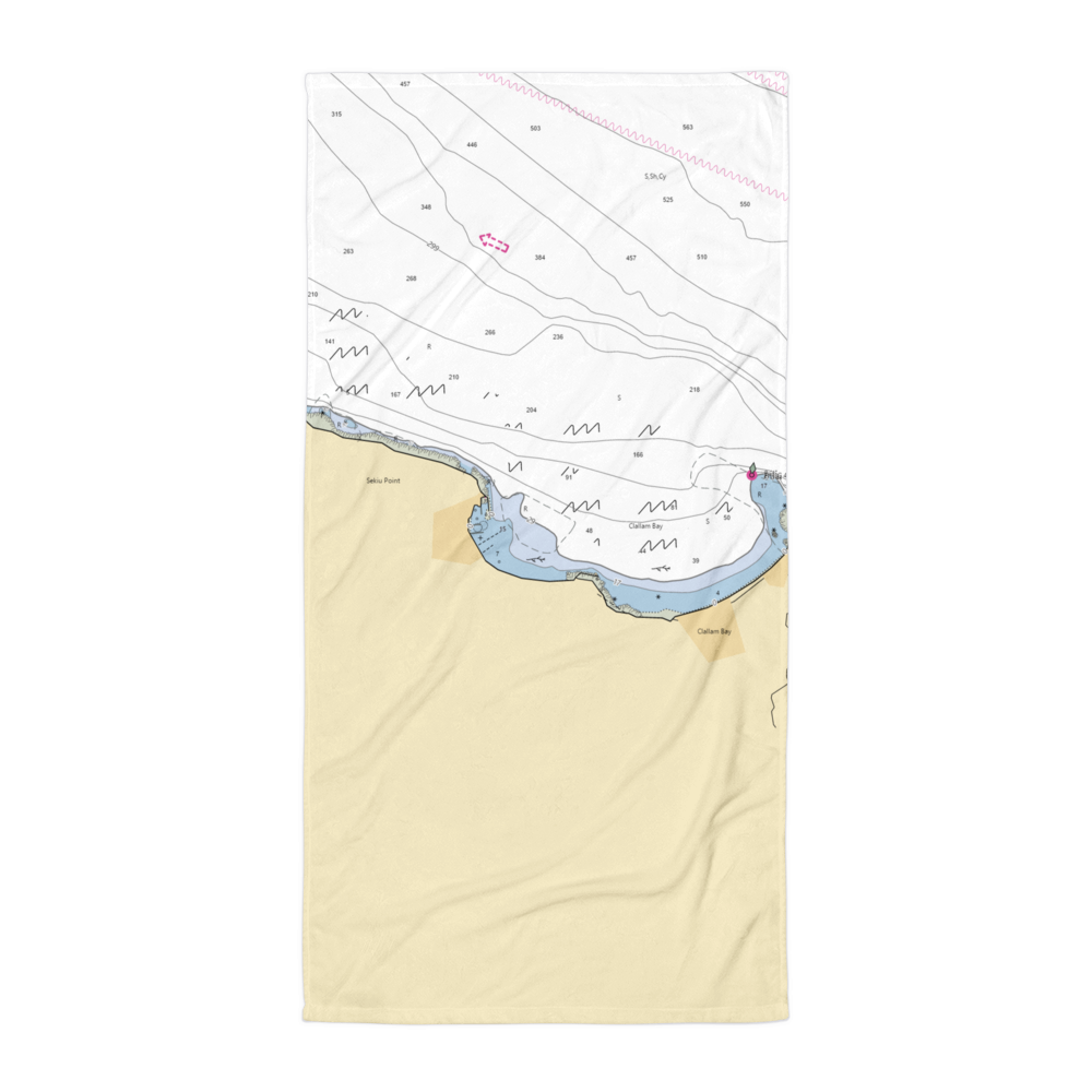 Olson's Resort and Marina (Sekiu, WA) NOAA Chart Towel 