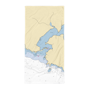 Sooke Harbour Resort & Marina (Carlsborg, WA) NOAA Chart Towel