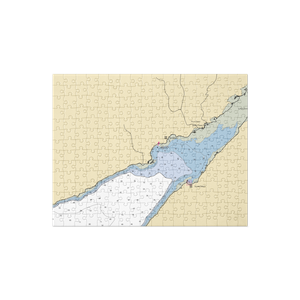 Port of Allyn Hood Canal (Belfair, WA) NOAA Chart Jigsaw Puzzle