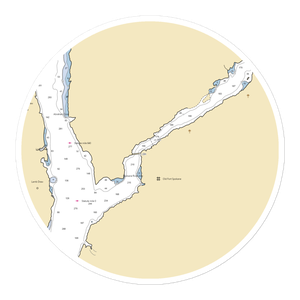 Two Rivers Marina (Fruitland, WA) NOAA Chart Sticker