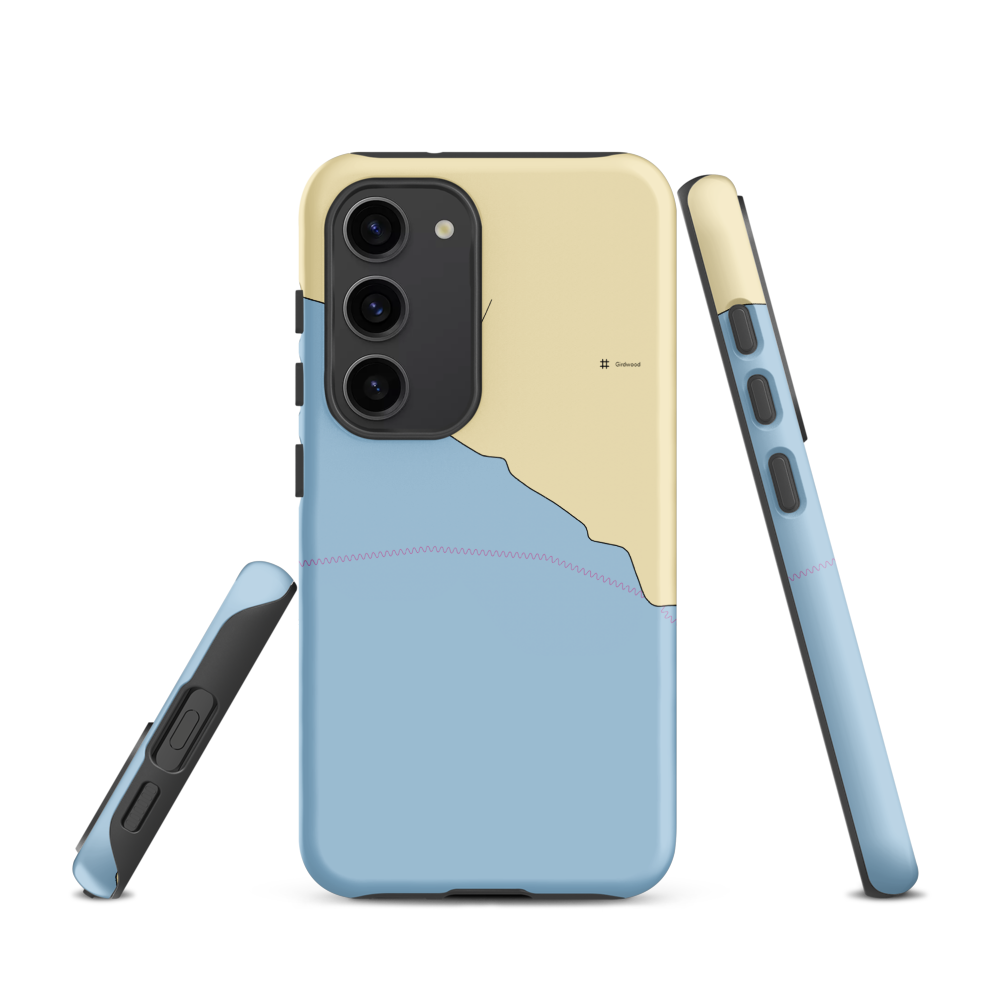 Eagle's Roost Lodge (Girdwood, AK) NOAA Chart Samsung Phone Case Samsung Galaxy S23 model shown