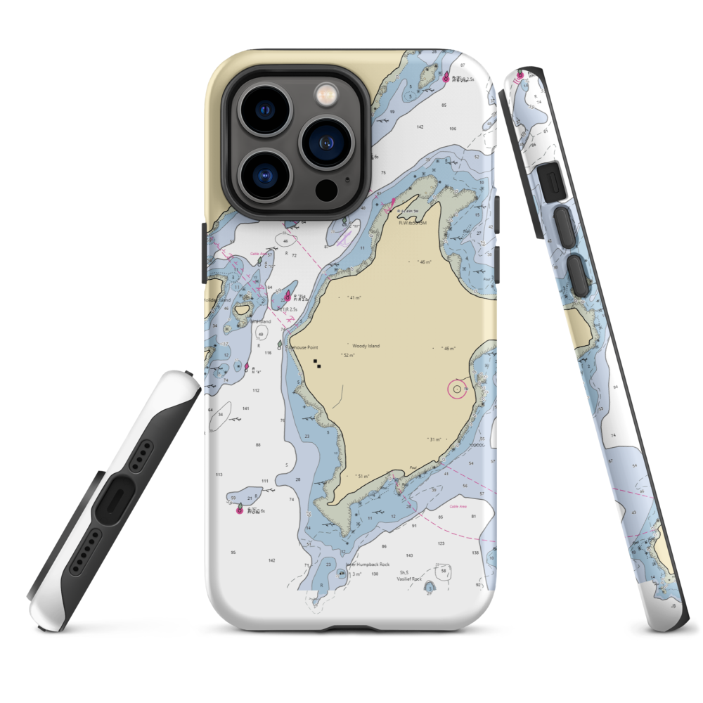Petro Marine Kodiak (Kodiak, AK) NOAA Chart  Tough iPhone Case iPhone 14 Pro Max model shown