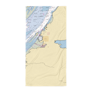 Cordova Harbor and Port (Cordova, AK) NOAA Chart Towel