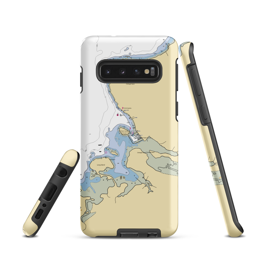 City of Hoonah Boat Harbor (Hoonah, AK) NOAA Chart Samsung Phone Case Samsung Galaxy S10 model shown