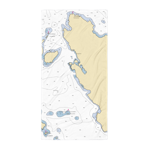 Elfin Cove Inner Harbor (Hoonah, AK) NOAA Chart Towel