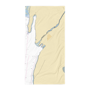 Skagway Small Boat Harbor (Skagway, AK) NOAA Chart Towel