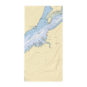 South Harbor (Petersburg, AK) NOAA Chart Towel