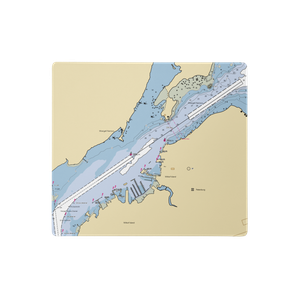 Petersburg Harbor (Petersburg, AK) NOAA Chart  Gaming Mouse Pad