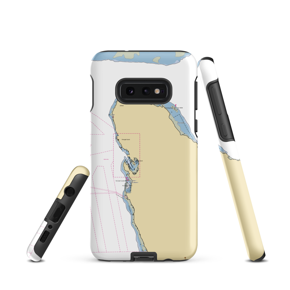 Wrangell Harbor Master (Wrangell, AK) NOAA Chart Samsung Phone Case Samsung Galaxy S10e model shown