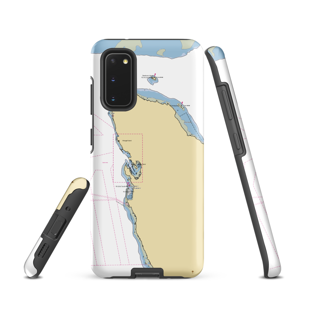 Wrangell Harbor Master (Wrangell, AK) NOAA Chart Samsung Phone Case Samsung Galaxy S20 model shown